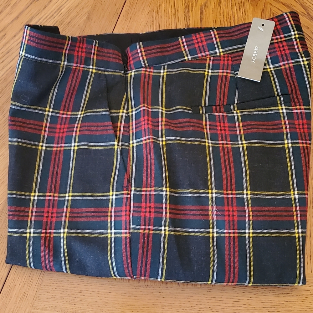 J Crew wool lined dress plaid pants